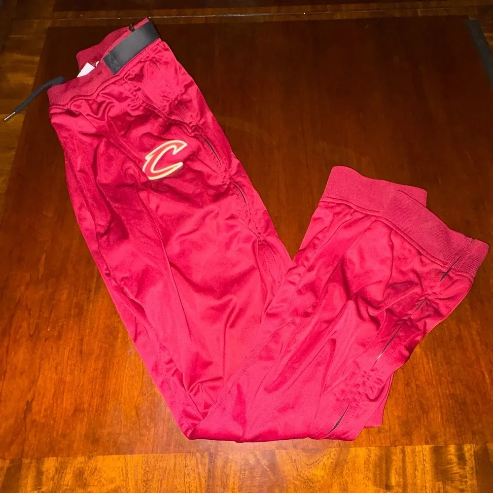 Zipway NBA Tear Away‎ Track Pants Red Snap Joggers Basketball Size L